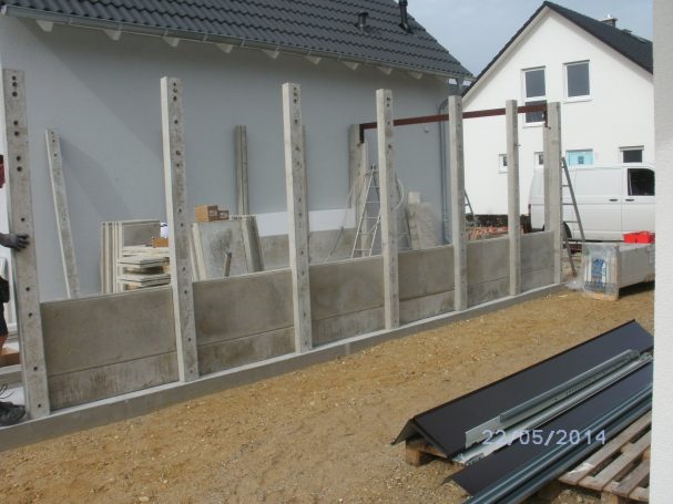 Wandelemente einsetzen